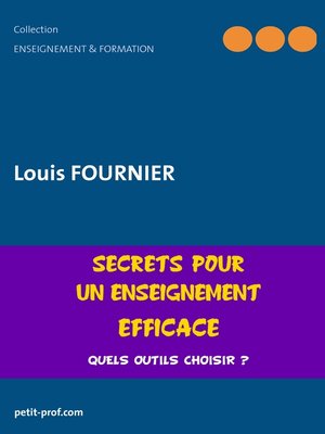 cover image of Secrets pour un enseignement efficace